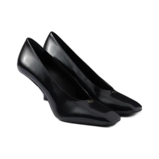 Brushed Leather Pumps