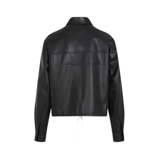 Zip-Up Leather Jacket