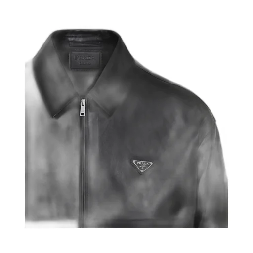 Zip-Up Leather Jacket
