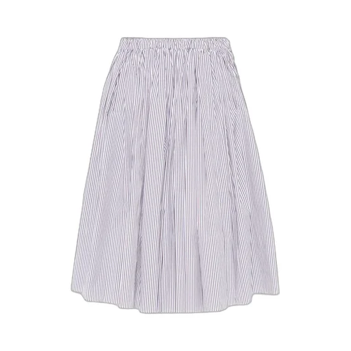 Triangle-Logo Striped Skirt