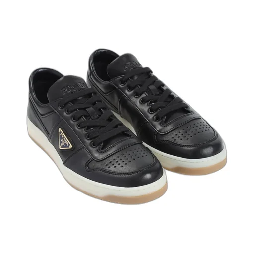Downtown Logo Plaque Lace-Up Sneakers