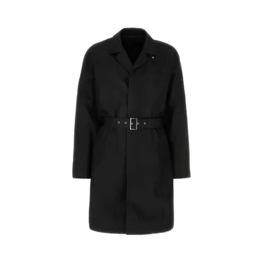 Long-Sleeved Belted Coat