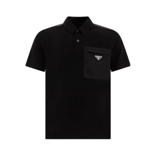 Logo Plaque Short-Sleeved Polo Shirt
