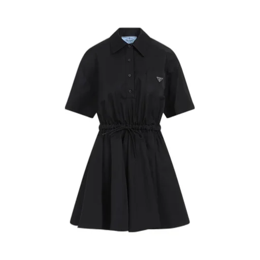 Re-Nylon Drawstring Mini Dress