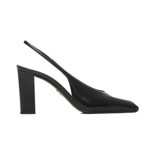 Square Toe Slingback Pumps
