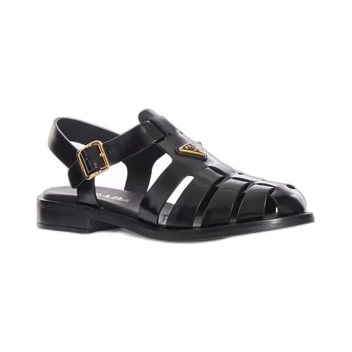 Logo Plaque Buckle-Fastened Sandals
