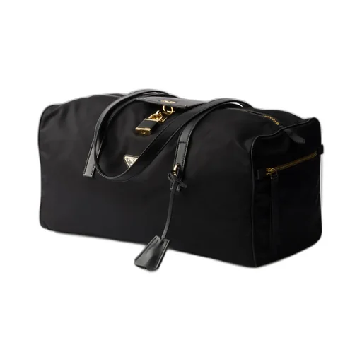 Triangle-Logo Zipped Large Luggage