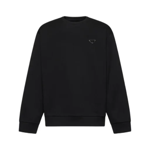 Triangle-Logo Crewneck Sweatshirt