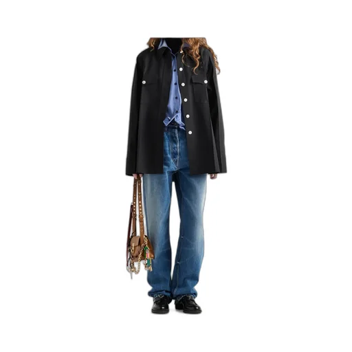 Logo Patch Wide-Leg Jeans