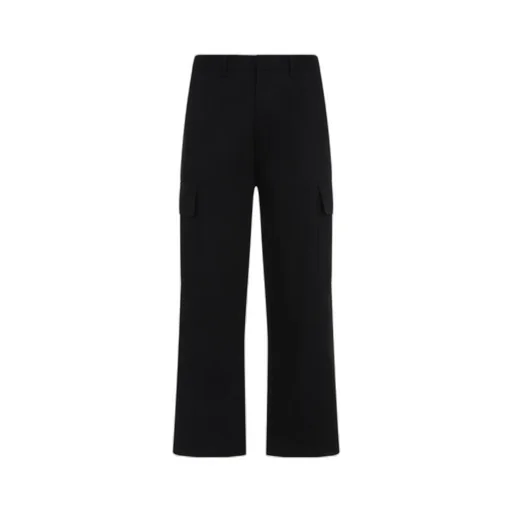 Logo Plaque Wide-Leg Cargo Pants
