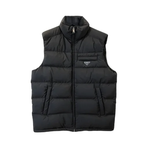 High-Necked Sleeveless Vest