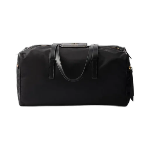 Triangle-Logo Zipped Large Luggage
