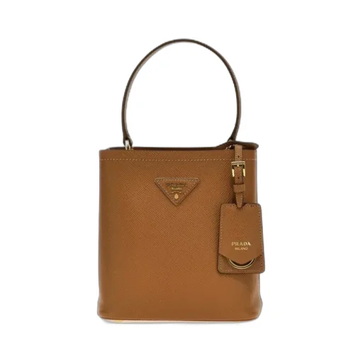 Triangle-Logo Bucket Bag