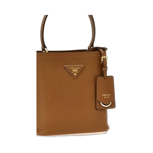 Triangle-Logo Bucket Bag