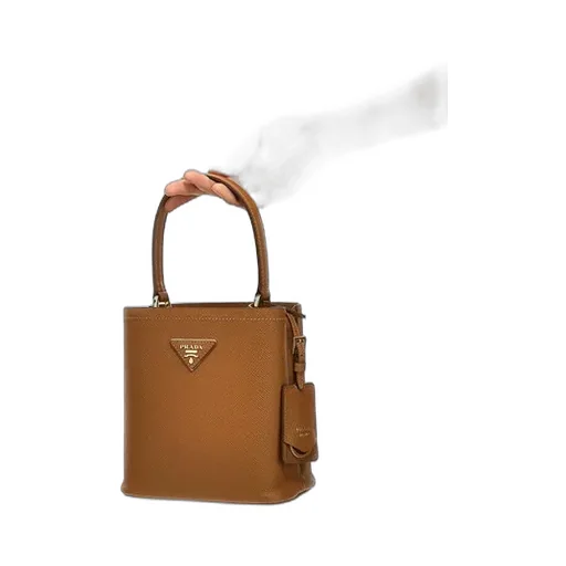 Triangle-Logo Bucket Bag