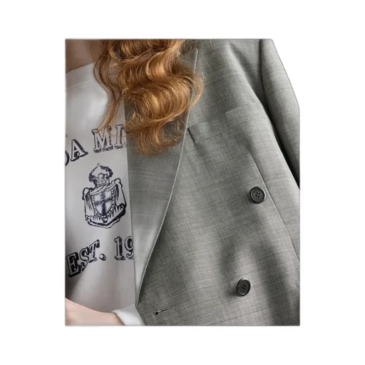 Double-Breasted Tailored Blazer