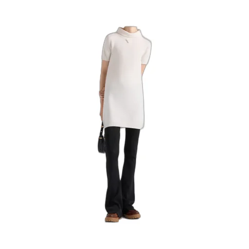 Short-Sleeved Knitted Dress