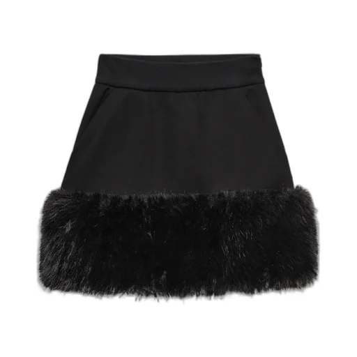 High-Waist A-Line Mini Skirt