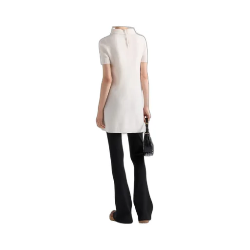 Short-Sleeved Knitted Dress