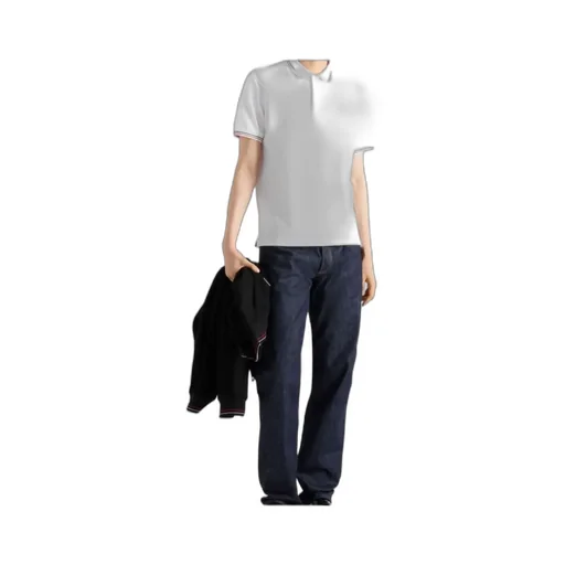 Short-Sleeved Piqué Polo Shirt