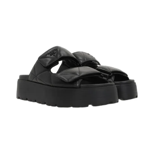 Quilted Slip-On Sandals