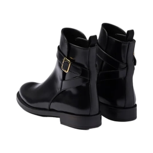 Logo-Printed Round-Toe Boots