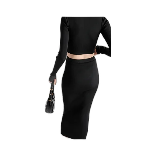 Ribbed Jersey Skirt