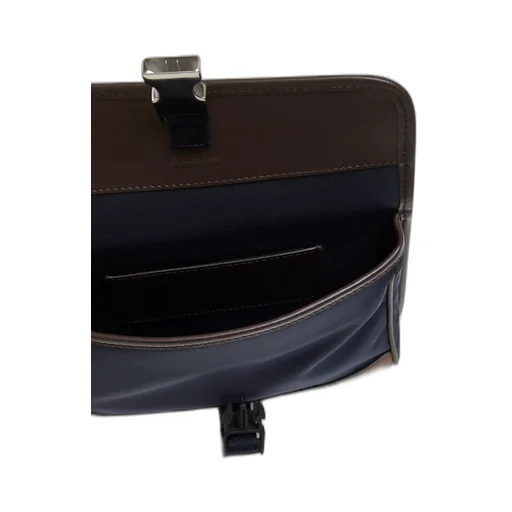 Logo Plaque Foldover Top Wallet
