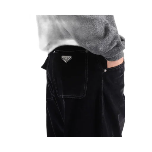 Logo Plaque Straight Leg Trousers