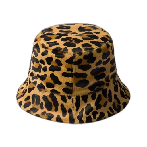 Leopard-Printed Bucket Hat
