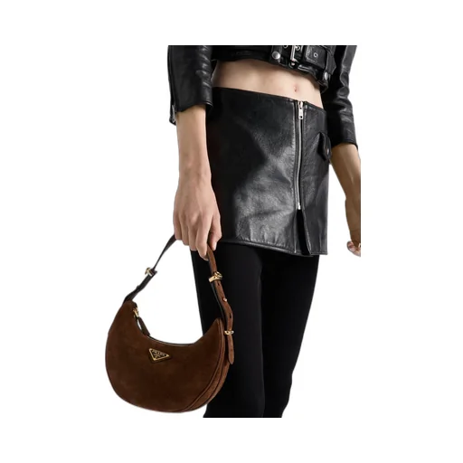 Zip-Up Leather Mini Skirt