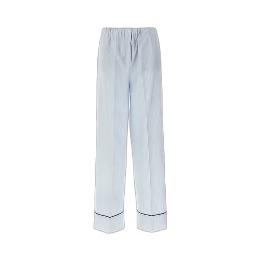 Striped Chambray Trousers