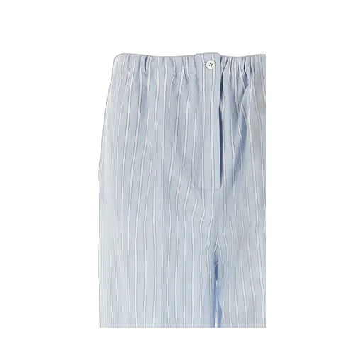 Striped Chambray Trousers