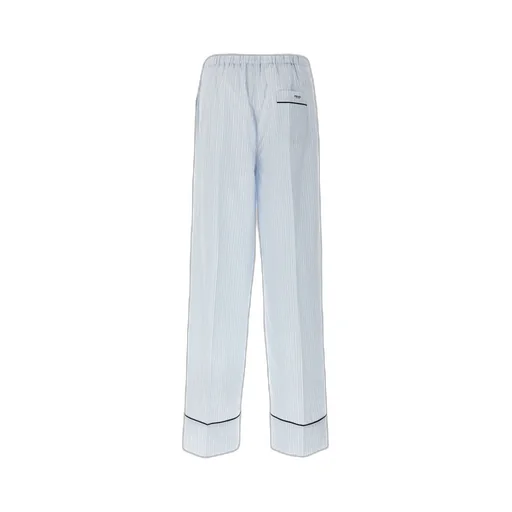 Striped Chambray Trousers