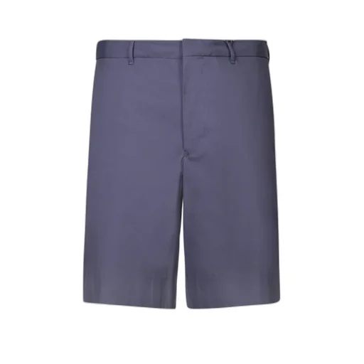 Triangle-Logo Patch Chino Shorts