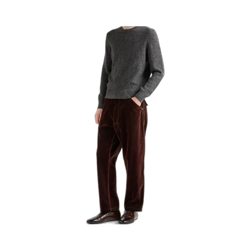 Logo Plaque Straight-Leg Trousers