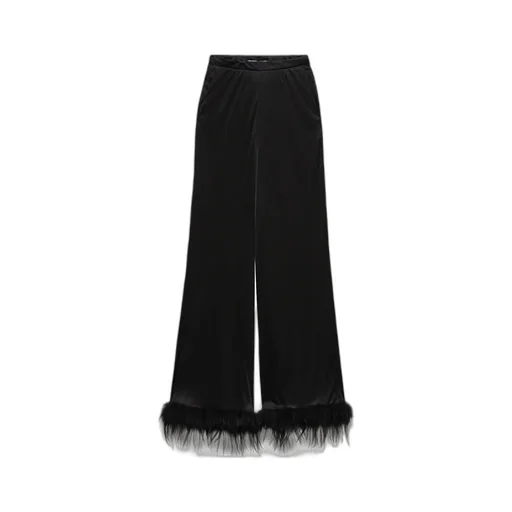 Triangle Logo Wide-Leg Trousers