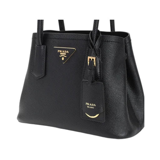 Logo Plaque Top Handle Bag