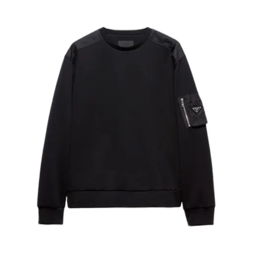 Logo Plaque Crewneck Sweatshirt