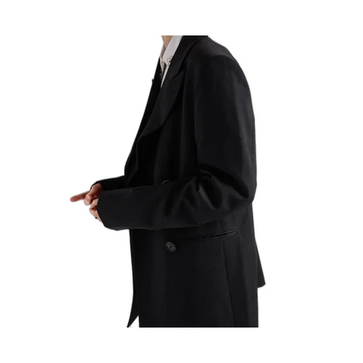Double-Breasted Gabardine Jacket