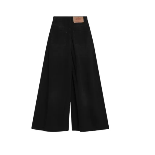 Logo Patch Wide-Leg Jeans