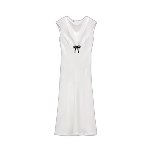 Sequined Satin Jersey Dress