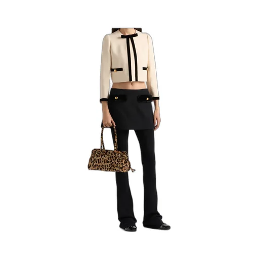 Bow Detailed Single-Breasted Jacket