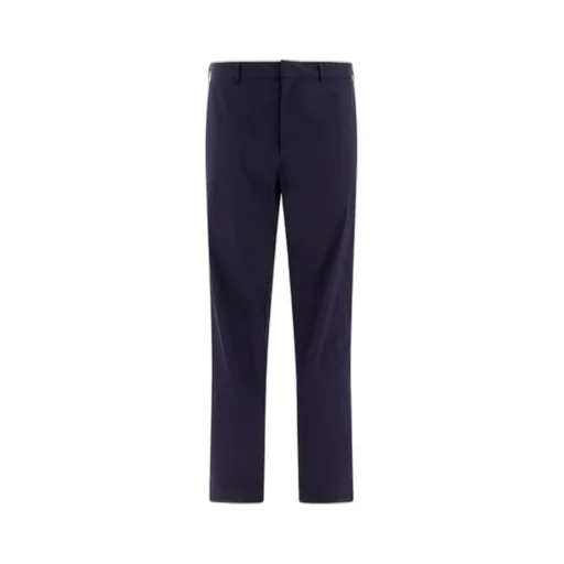 Logo Patch Straight-Leg Trousers