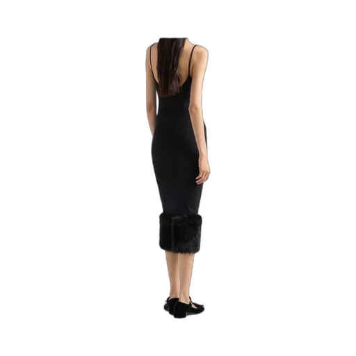 V-Neck Jersey Midi Dress