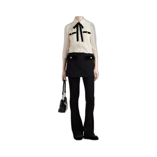 Pleated Sablé Shirt