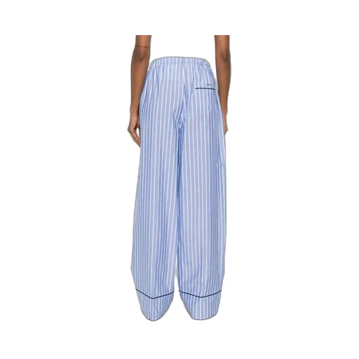 Striped Chambray Trousers