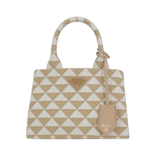 Symbole Embroidered Top Handle Bag