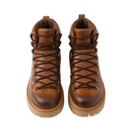 Almond-Toe Lace-Up Boots