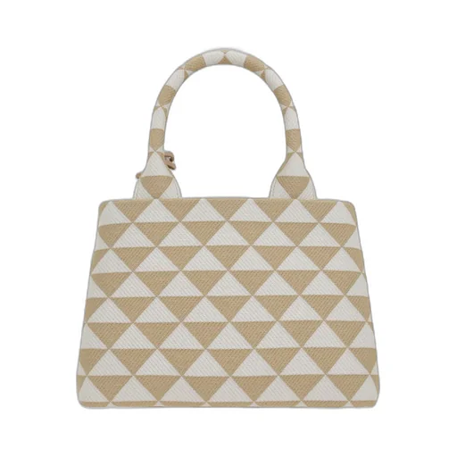 Symbole Embroidered Top Handle Bag